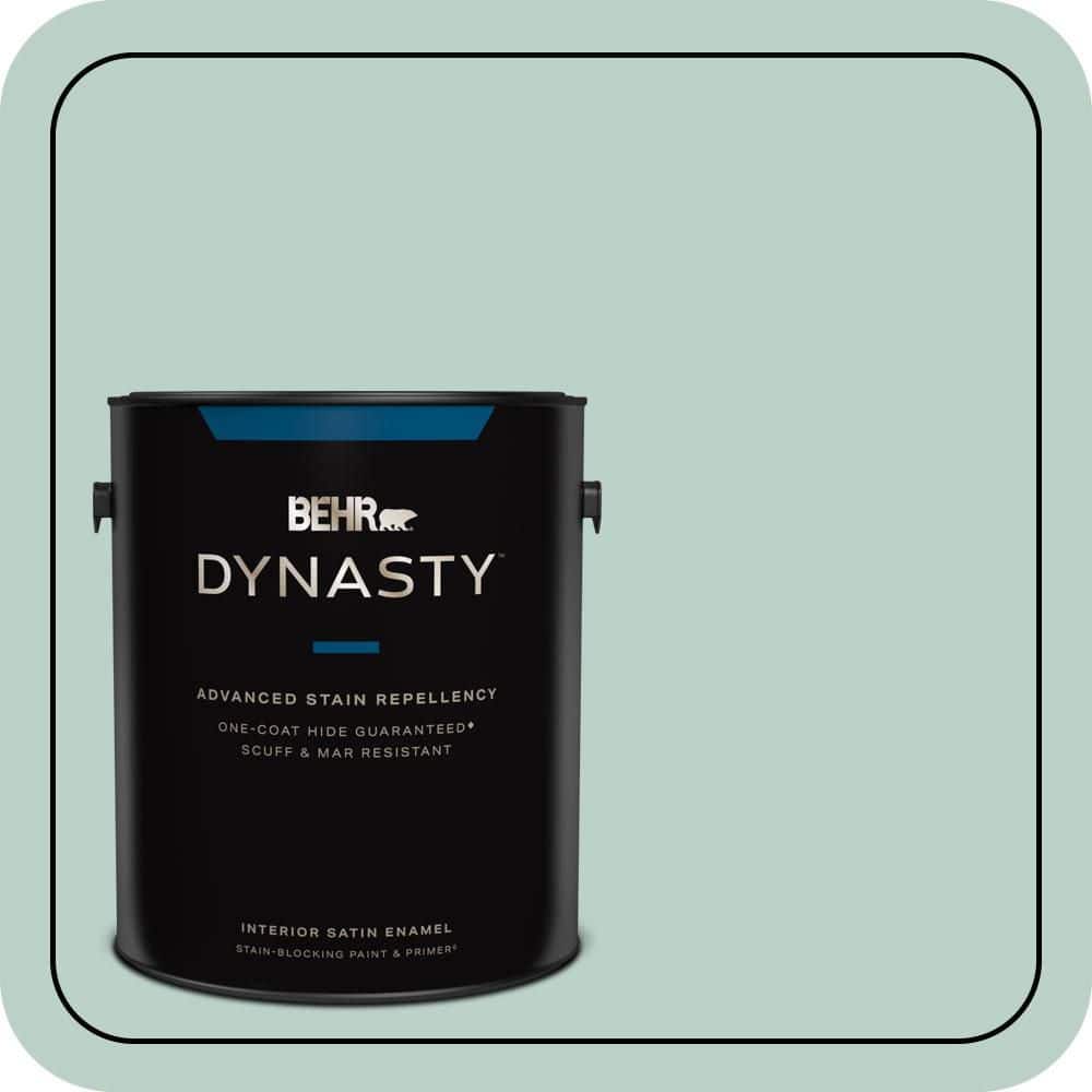 1 gal. #S420-2 Moon Glass Satin Enamel Interior Stain-Blocking Paint & Primer price history on PriceWatchPro