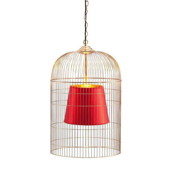 ZUO Sprite 12-Light Gold and Red Ceiling Large Lamp