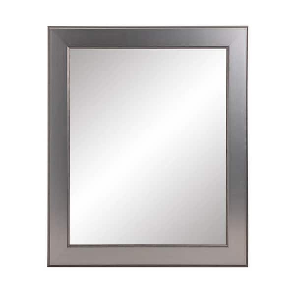 BrandtWorks Silver Elements Vanity Wall Framed Mirror