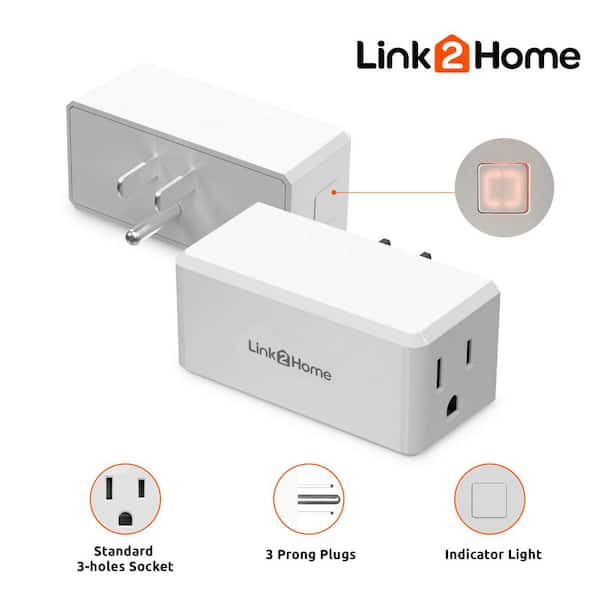 Indoor Wireless Electrical Outlet Plug With Programmable Remote Control by  Lavish Home 