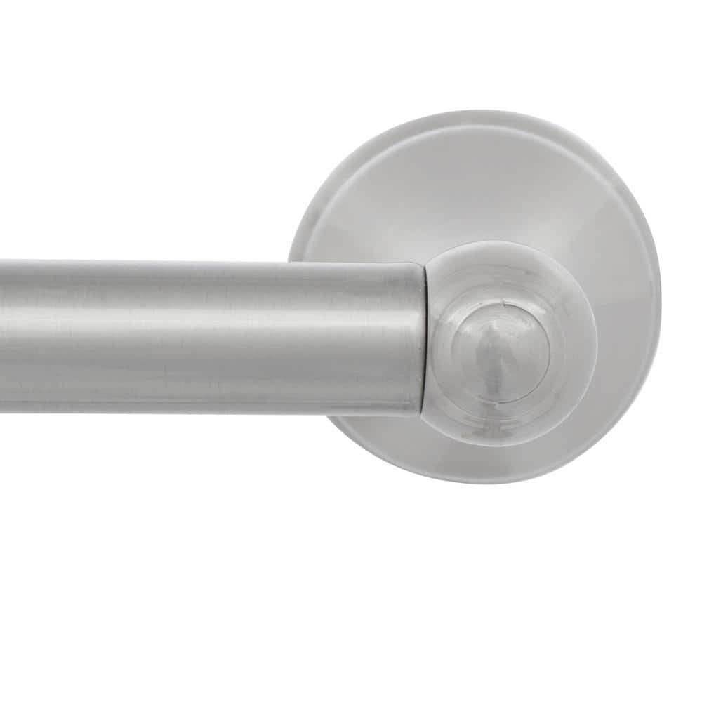Satin Nickel 4-Piece Bathroom Hardware Set with Towel Bar