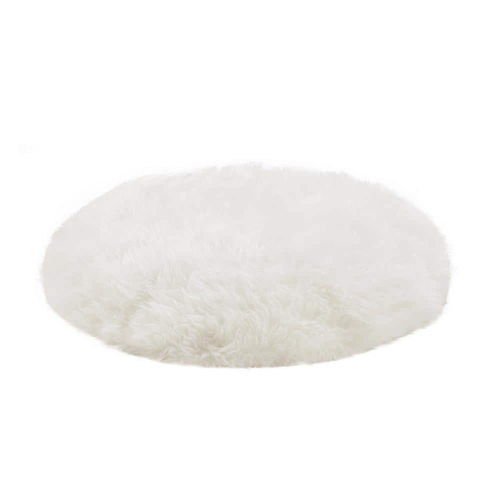 Medium White Rattan Hanging Egg Cat Bed