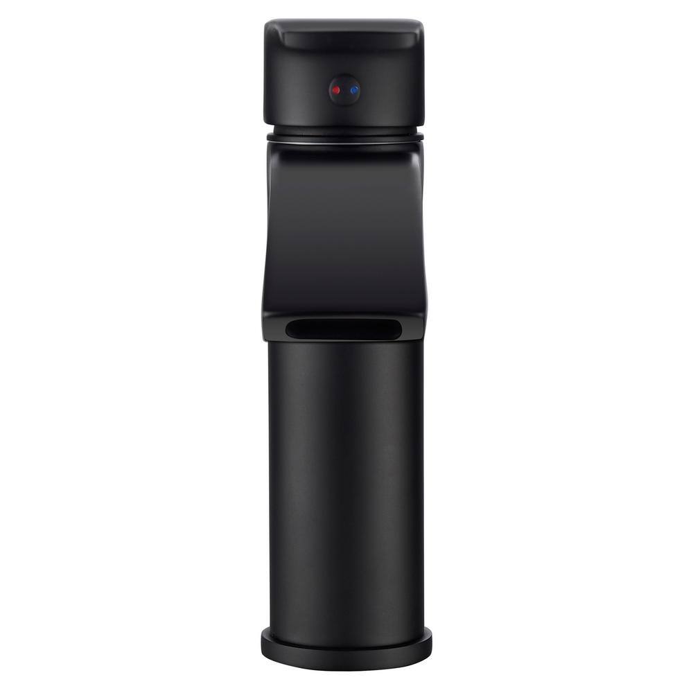Ariana 7" Matte Black Swivel Spout Single-Hole Bathroom Faucet