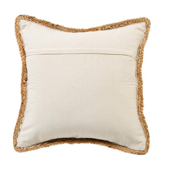 jute throw pillow