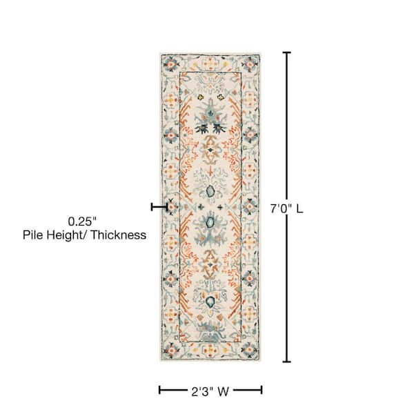 SAFAVIEH Aspen Ivory/Blue 9 ft. x 12 ft. Border Area Rug APN310A-9 - The  Home Depot