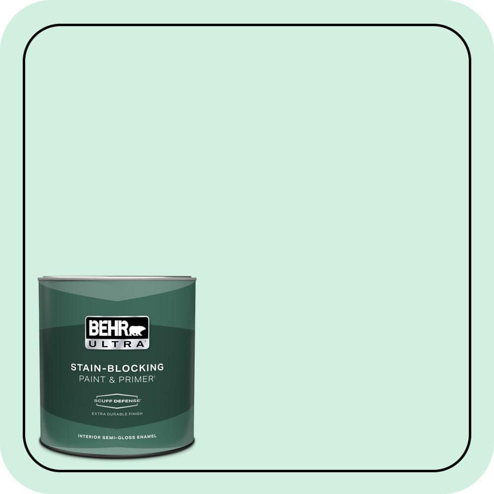 1 qt. #480C-2 Pastel Jade Extra Durable Semi-Gloss Enamel Interior Paint & Primer price history on PriceWatchPro