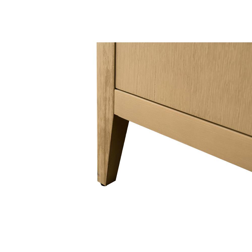 Natural Oak 48'' Single Bathroom Vanity with Marble Top