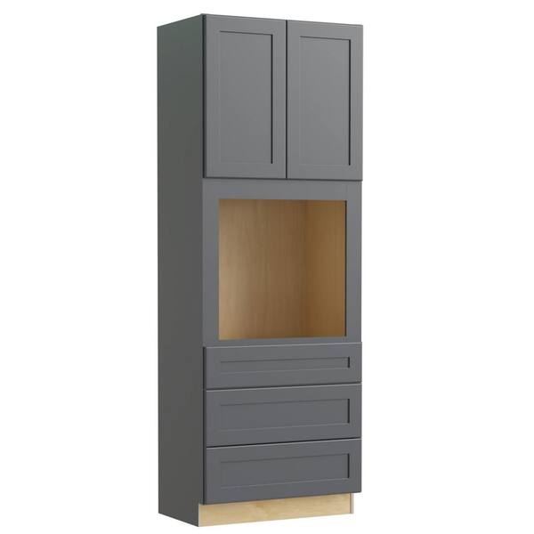 Home Decorators Collection Newport Deep Onyx Plywood Shaker Assembled