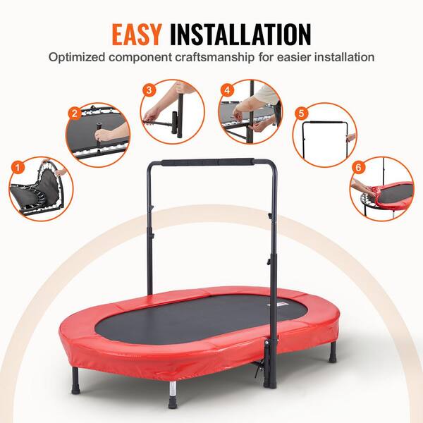 VEVOR Kids Trampoline 56 x 36 in. Indoor Outdoor Trampoline VEVOR Kids Trampoline 56 x 36 in. Indoor Outdoor Trampoline