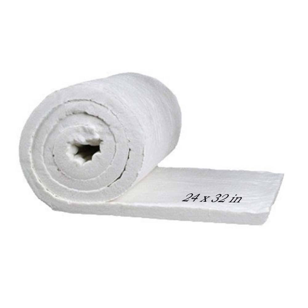 Wellco 24 in. x 32 in. Ceramic Fiber Blanket Fireproof Insulation