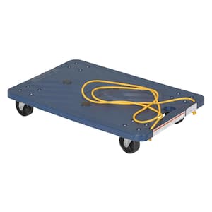 220 lb. Capacity 24 in. x 16 in. Plastic Dolly with Rope Pulley