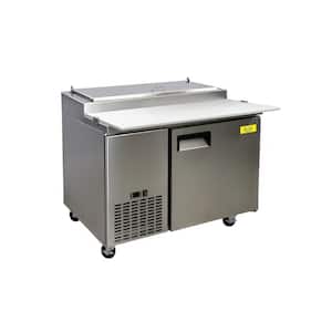 50 in. W 13.8 cu. ft. Pizza Prep Table Commercial Refrigerator Cooler EIL1 in Stainless Steel