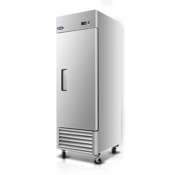 27 in. 23 cu. ft. Commercial Reach in Upright Refrigerator in Stainless Steel with 1-Solid Door, ETL Approved
