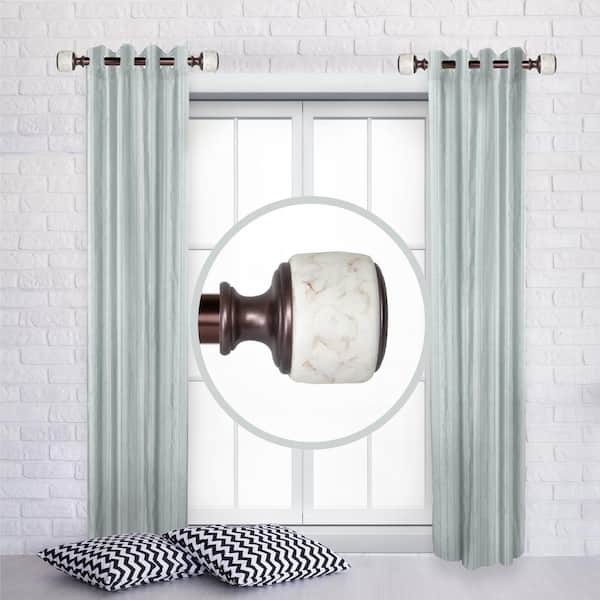 Unbranded Crutch 1" dia. Curtain Rod 12-20 inch long (Set of 2) - Bronze