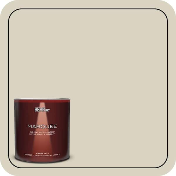 BEHR MARQUEE 1 qt. #PPL-79 Pale Lichen Matte Interior Paint & Primer