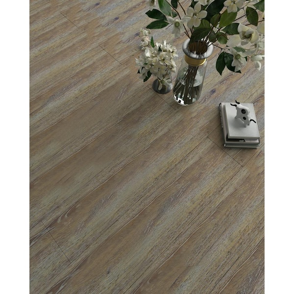Ambient Light Brown Classic Barnwood SPC Luxury Vinyl Plank Flooring - Waterproof Rigid Core LVP