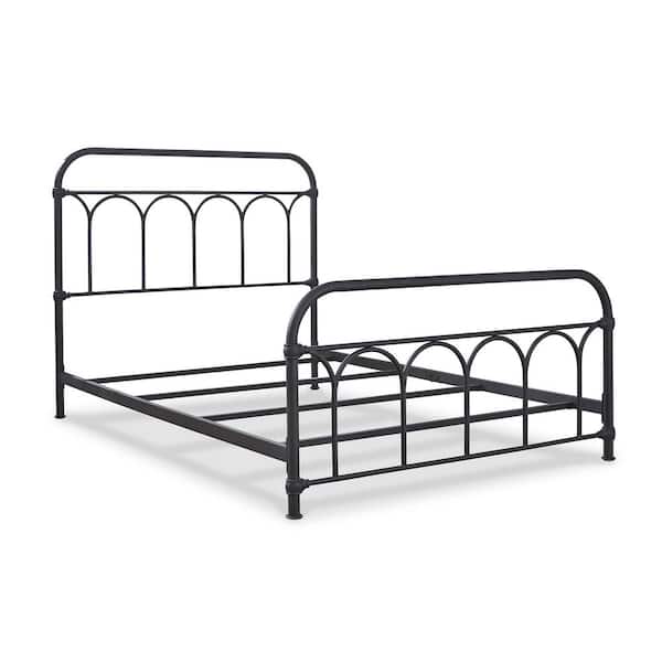 Nashburg Black Metal Frame Full Panel Bed