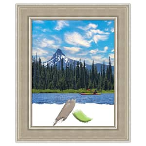 Mezzo Silver Wood Picture Frame Opening Size 11x14 in.