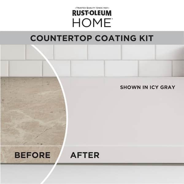 1 qt. Icy Gray Satin Interior Countertop Paint Kit