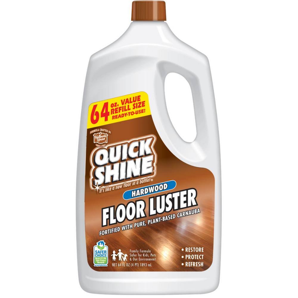 Quick Shine 64 Oz Hardwood Floor, Hardwood Floor Polish Home Depot