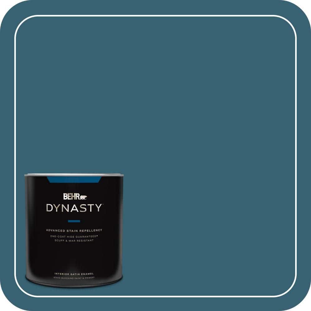 1 qt. #PPU13-18 Bermudan Blue Satin Enamel Interior Stain-Blocking Paint & Primer price history on PriceWatchPro