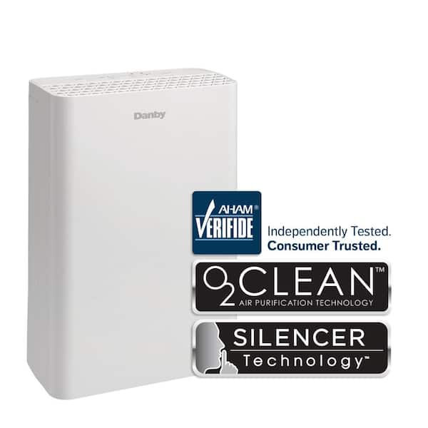 170 sq. ft. Portable Air Purifier with Filter in White