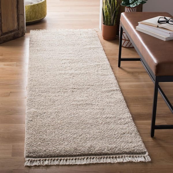 Casablanca Beige 2 ft. x 12 ft. Solid Runner Rug