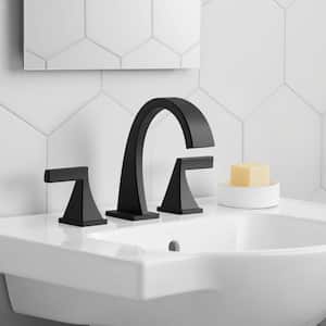 Katun 8 in. Widespread 2-Handle Bathroom Faucet in Matte Black