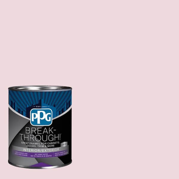 Break-Through! 1 qt. PPG1049-2 Sweet Bianca Semi-Gloss Door, Trim & Cabinet Paint