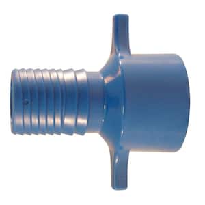 1 in. Barb Insert Blue Twister Polypropylene x FPT Adapter Fitting