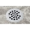 Dyiom 4.25 in. W x 4.25 in. D Black Embedded Shower Drain Cover, Circular Shower Filter Mesh Sink