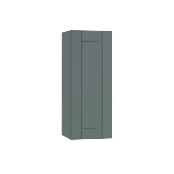 Washington 12 in. W x 12 in. D x 36 in. H Assembled Plywood Wall Kitchen Cabinet in Verdant Green with Soft Close Door