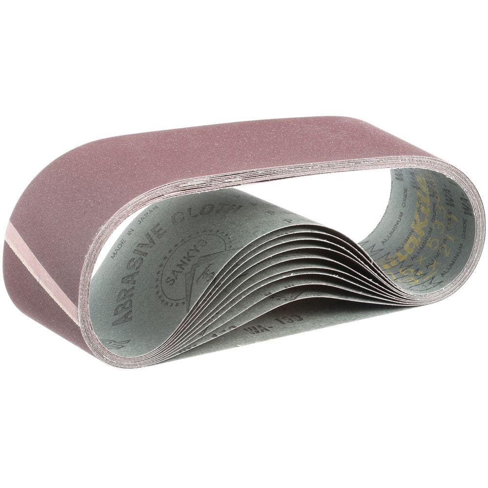 3 in. x 21 in. 150-Grit Abrasive Belt (10-Pack) price history on PriceWatchPro