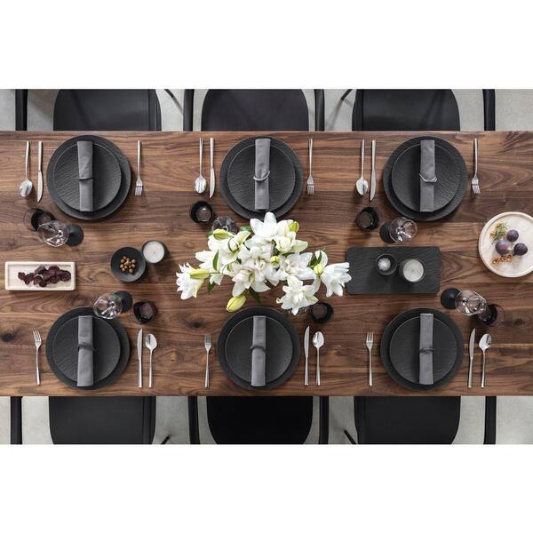 Villeroy & Boch Manufacture Rock Black Porcelain Salad Plate