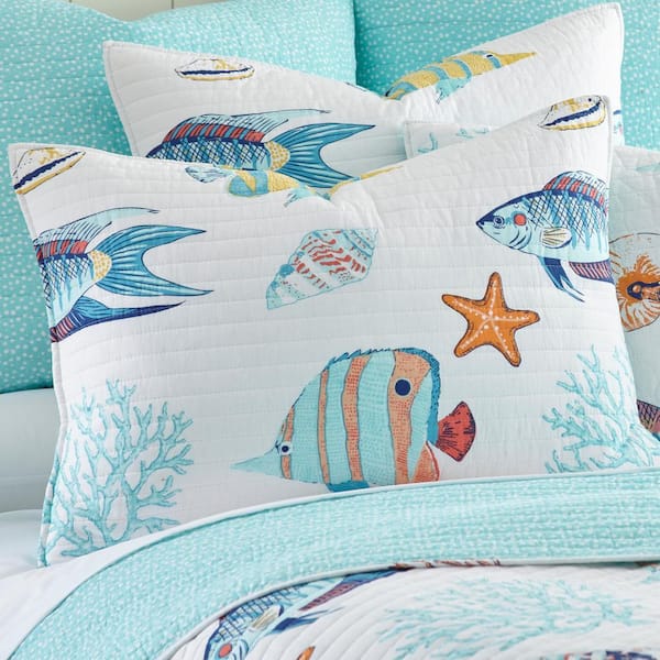 LEVTEX HOME Barrier Reef 3- Piece Multicolored Cotton King