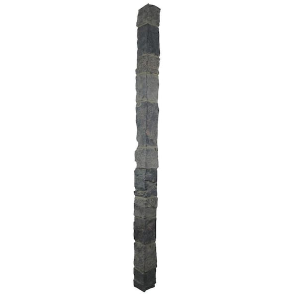 Superior Building Supplies Cliff Grey 48 in. x 3 in. x 3 in. Faux Stone Outside Corner
