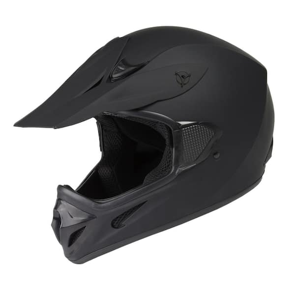 Raider Z7 MX Adult Large Matte Black Motorcycle Helmet