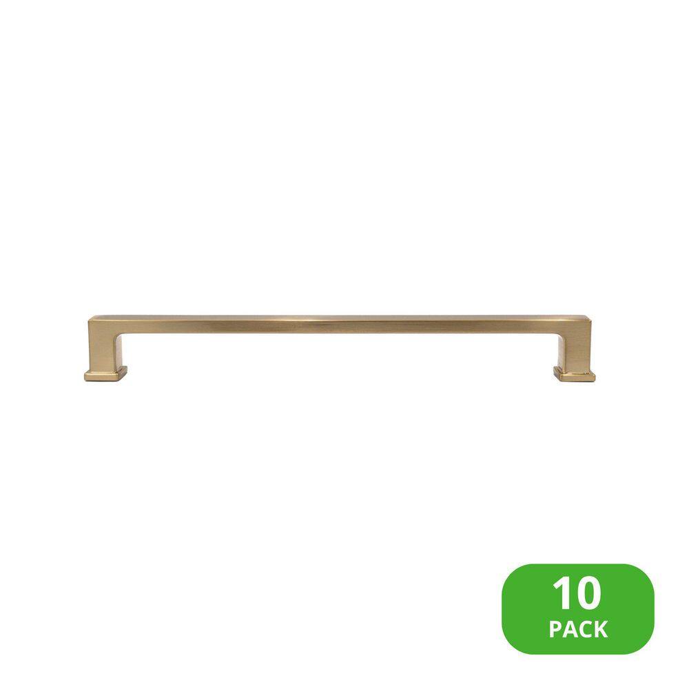 10-Pack Chelsey 8 in. (203 mm) Center-to-Center Classic Satin Brass Bar Drawer Pull price history on PriceWatchPro