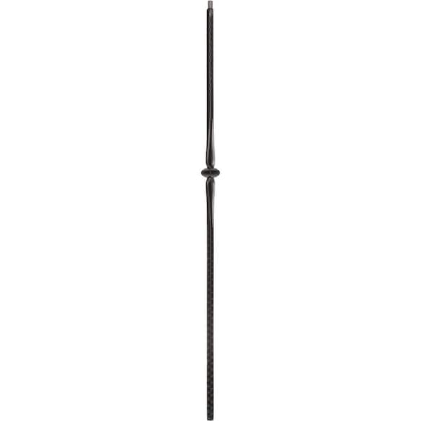 0.5 in. D x 0.5 in. W x 44 in. L Low Sheen Black Iron Baluster
