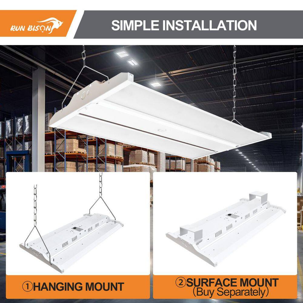 White Dimmable Linear LED High Bay Ceiling Light