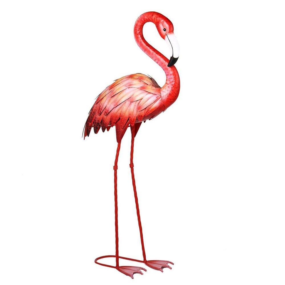 Large Metal Pink Flamingo Garden Statue - Backyard/Pond/Patio Decor price history on PriceWatchPro