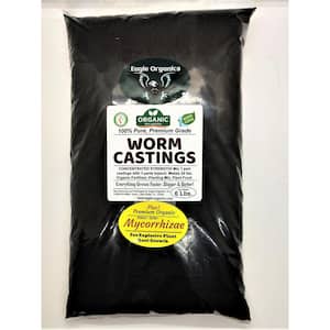 6 lbs. Makes 24 lbs. Organic Worm Castings, 100% Pure, Concentrated Strength Soil Amendment, Endo and Ecto Mycorrhizae