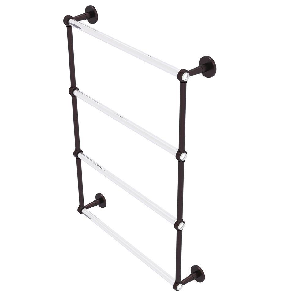 Clearview Collection 24 in. Wall Mounted Towel Bar in Antique Bronze with Groovy Accents price history on PriceWatchPro