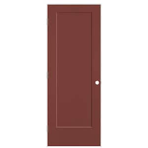 30 in. x 80 in. 1-Panel Lincoln Park Right-Hand Hollow Core Red Bluff Molded Composite Single Prehung Interior Door