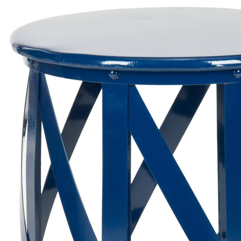 Bertram Black Iron Lattice 14" Accent Table