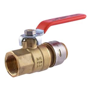 Max 3/4 in. Brass Push-to-Connect x FIP Ball Valve
