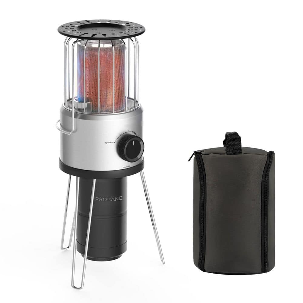 8500 BTU Propane Heater 2 Heat Modes Lightweight Metal Gray Gas Outdoor Portable Radiant Patio Heater w/ Piezo Ignition price history on PriceWatchPro