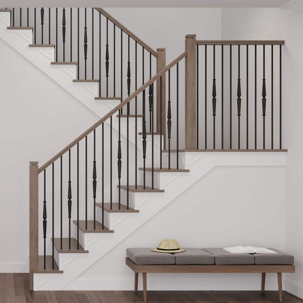 Embossed Birch Left Hand Stair Bracket for Elegant Stairways