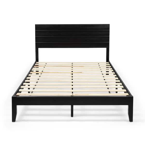 Noble House Edgecombe Black Queen Bed Frame with Headboard 67599 - The ...