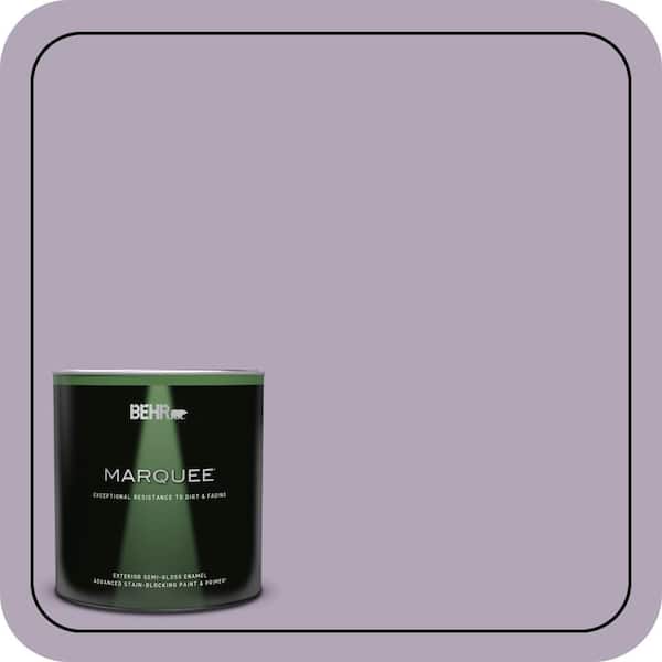 BEHR MARQUEE 1 qt. #660F-4 Plum Frost Semi-Gloss Enamel Exterior Paint & Primer